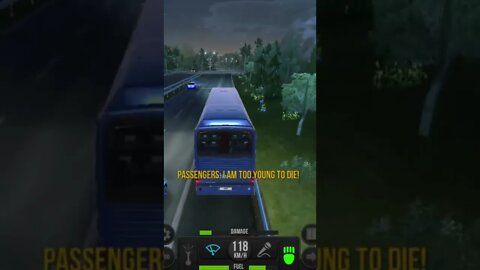 Bus Simulator:Ultimate Bus Crashed With Police Car #Accident #highway #bussimulatorultimate #bus