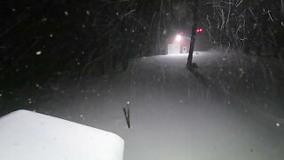 Snow timelapse 1-16/1-17-2022 Eastern Ohio