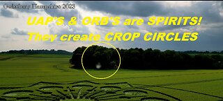 UFO UAP ORB filmed in a CROP CIRCLE with a drone.