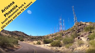 Arizona Phoenix South Mountain Park and Preserve 4 TV Towers