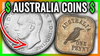 5 AUSTRALIA COINS WORTH BIG MONEY - RARE WORLD COINS!!