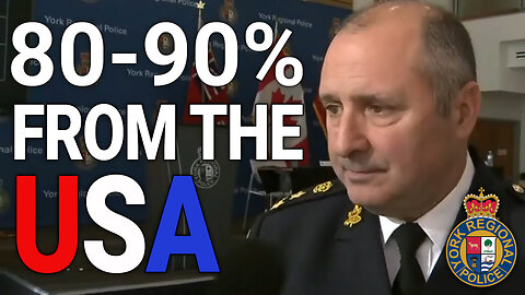 '80-90% of traced crime guns come from across the border' - Chief Jim MacSween, York Regional Police