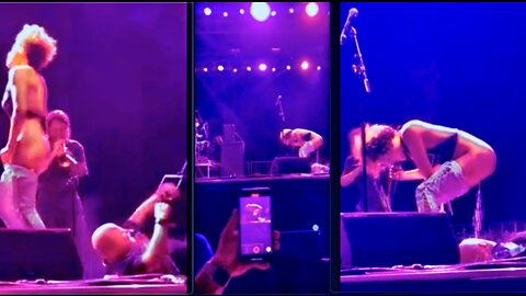 Golden Shower Concert Female Lead Singer Urinates on Fan During Live Performance On Stage In Florida