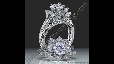 Engagement Ring BBR-611-1E Laying Down