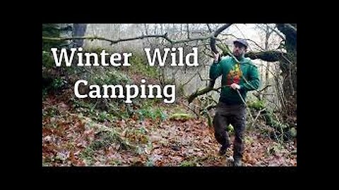WINTER WILD CAMPING WITH NO TENT | CAMPFIRE COOKING WITH FORAGED TRUFFLES 🍳🍳