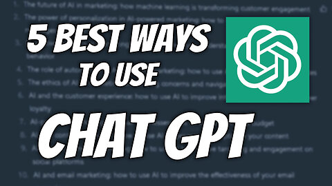 How to use Chat GPT in 5 Ways - Explained