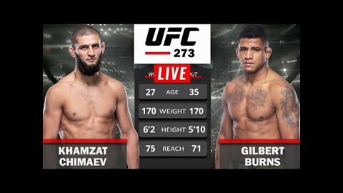 UFC: Khamzat Chimaev x Gilbert Burns