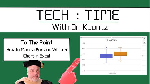 Microsoft Excel How to Make a Box and Whisker Chart
