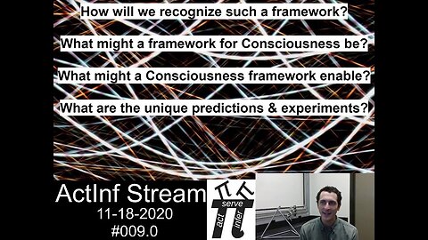 ActInf Livestream #009.0: “The Projective Consciousness Model and Phenomenal Selfhood" (2018)