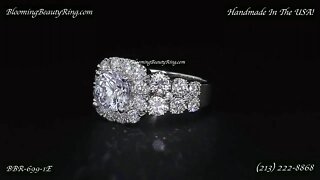 BBR 699-1E Diamond Engagement Ring By BloomingBeautyRing.com