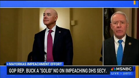 RINO Ken Buck Won't Vote To Impeach DHS Secretary