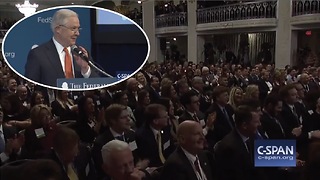 Watch Sessions Poke Fun At Democrats With Russian Joke; The Crowd Loved It