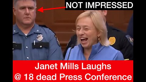 Janet Mills and the Maine AG clown show laughs during mass shooter Robert Card press conference.