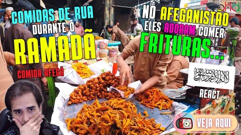 O que os AFEGÃOS comem no RAMADÃ??? Reagindo a COMIDA DE RUA do AFEGANISTÃO | Veja Aqui React