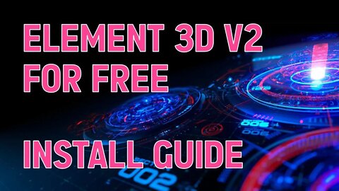 🔸 How To Free Download & Install Element 3D | Crack (latest Full Version) 🔸