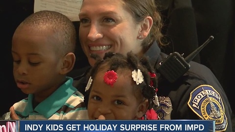 Indy kids get holiday surprise from IMPD