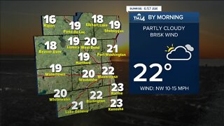 Thursday will be cooler with highs in the 20s