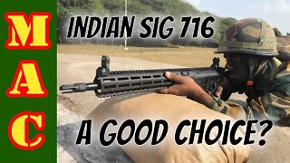 Would you choose a .308 for a fighting rifle? India's new Sig 716i rifle.