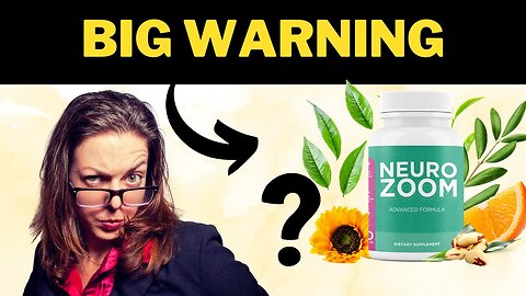 NEUROZOOM REVIEW!⚠️ ((BIG WARNING)) NEUROZOOM SUPPLEMENT! NEUROZOOM REVIEWS!