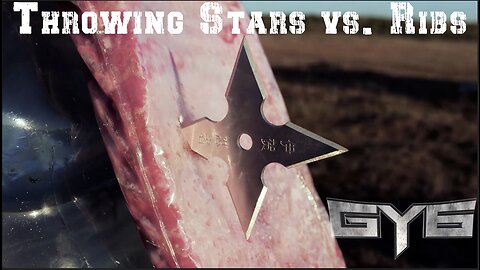 Throwing Stars Vs. Ballistic Gel & Ribs