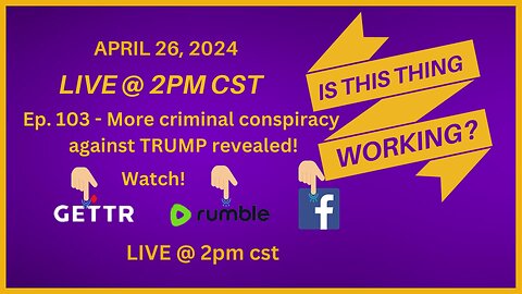 Ep. 103 - More criminal conspiracy against TRUMP revealed! & Missed headlines!