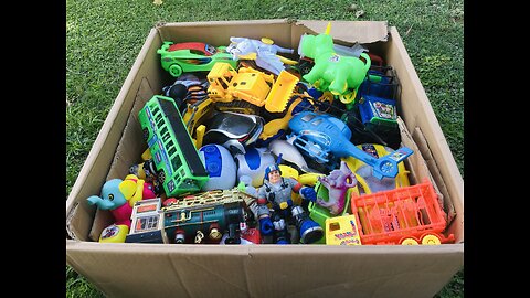 Box Full Of 100+ Toys Review In Ground Area!