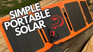 HARBOR FREIGHT Lightweight PORTABLE solar panel Affordable SOLUTION?