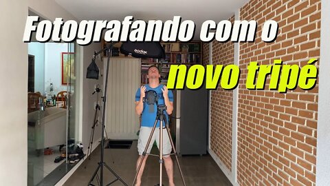 Usando o tripé girafa do canal!