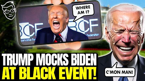 Trump Does HYSTERICAL Biden Impression On-Stage, Black Audience ROARS With Laughter 🤣