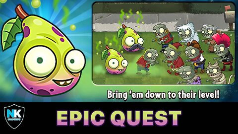 PvZ 2 - Epic Quest: Imp Pear - Level 1 Plants