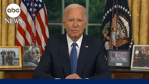 FULL SPEECH: President Joe Biden gives address after dropping out of 2024 election