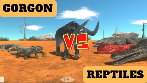 Gorgon vs Reptiles Units - Animal Revolt Battle Simulator