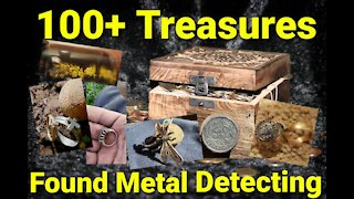 100 Plus Treasures Found Metal Detecting