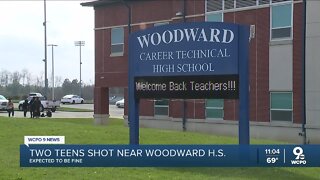 2 students hospitalized after shooting near Woodward High School