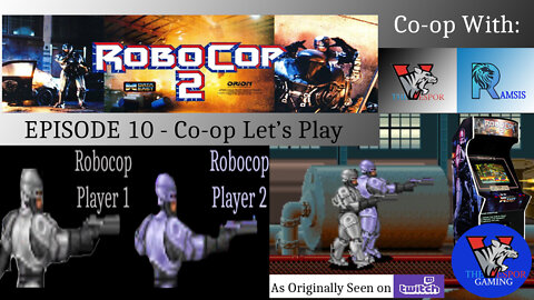 Retro Arcade Gameplay | Robocop 2 - Full Arcade Co-op Let's Play | 2-Player