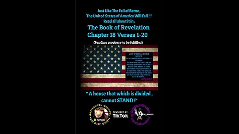 The Fall of The United States of America , prophesized by Yeshua/Jesus In The Book of Relevation 18