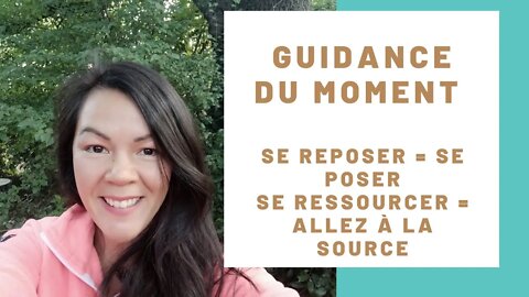 Messages des guides se reposer et se ressourcer