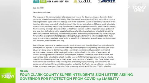 Four Clark County superintendents sign letter asking governor for protection from COVID-19 liability