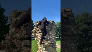 Climbing Flint Castle In Wales 🏴󠁧󠁢󠁷󠁬󠁳󠁿 #fypシ #travel #castle #holiday #wales #northernwales