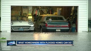 What homeowners with flooded homes can do
