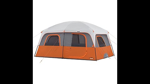 HIKERGARDEN 10 Person Camping Tent - Portable Easy Set Up Family Tent for Camp, Windproof Fabri...