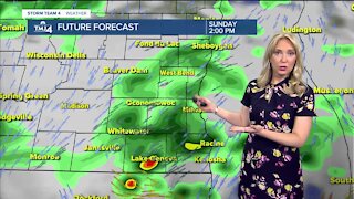 Cloudy with a chance of showers Sunday
