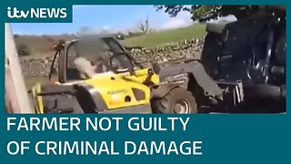 Farmer who flipped car off his land found not guilty of Criminal Damage.