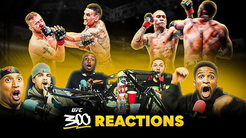 UFC 300 REACTION! 🤯 | Holloway Crazy KO | Pereira Sleeps Hill