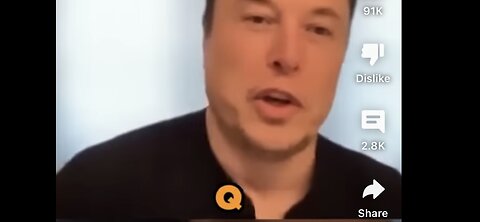 ELON MUSK says “Q” three times while MOCKING JOE BIDEN