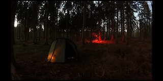 Wildcamping in the woods . Nightlapse GoPro 19th Jan 2023