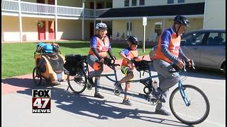 Michigan family embarks on bike ride for cancer research