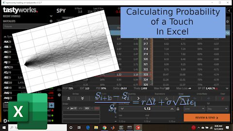 Calculating the Probability of a Stock Reaching a Given Price in a Specified Time Window in Excel