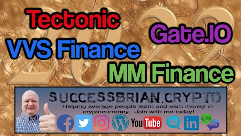 CRO Token, VVS Finance, MM Finance, Cronos DEFI, Tectonic, Tonic Token, Gate.IO January 2, 2022