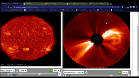 Solar Tsunami and glancing blow CME 08-27-22